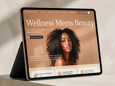 Wellness Med Spa branding design med spa web design website wellness