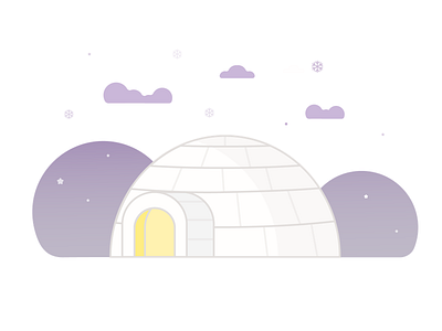 Winter is coming ❄️🌨 igloo iglu illustration snow winter