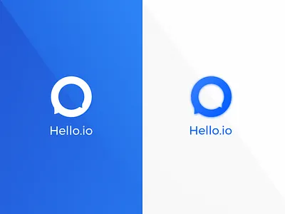 Hello.io Brand ai branding chat logo