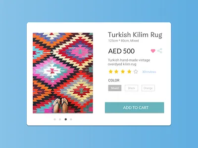 Daily UI #012 - E-commerce Shop (Single Item) ecommerce ui user interface ux