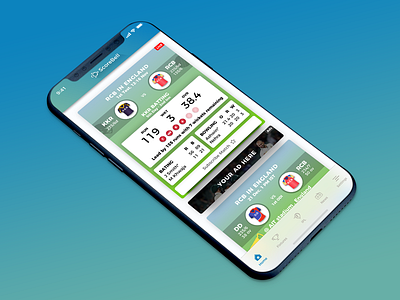 Sports Dashboard cricket dashboard game sports trending ui