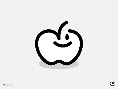 Apples are nice fruit identity logo logotype mark symbol