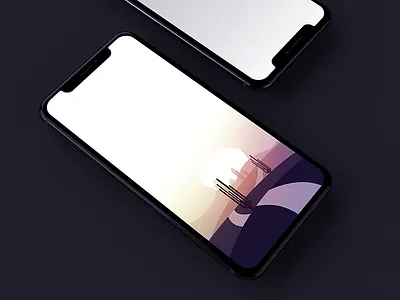 Celebrate iPhone decade apple illustration ios iphone iphone x minimal parallax ui ux wallpaper
