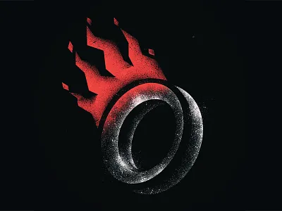 Concept for upcoming book maidan stencil tyre ukraine