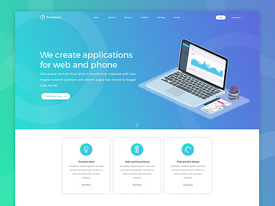 WIP Landing Page adobe photoshop design illustration isometric landing page ui user interface webdesign website