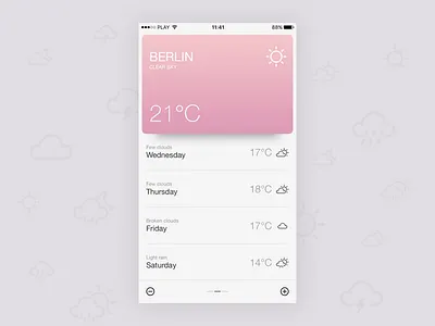Fantastic Weather App app icons mobile ui ux weather