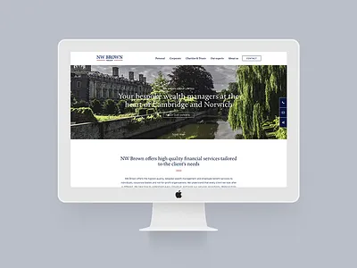 UI: NW Brown business company design finance ui ux web website