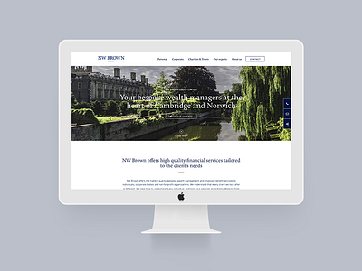 UI: NW Brown business company design finance ui ux web website