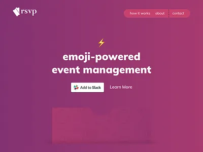 RSVP - Landing page V1 branding design logo design responsive design ui visual design