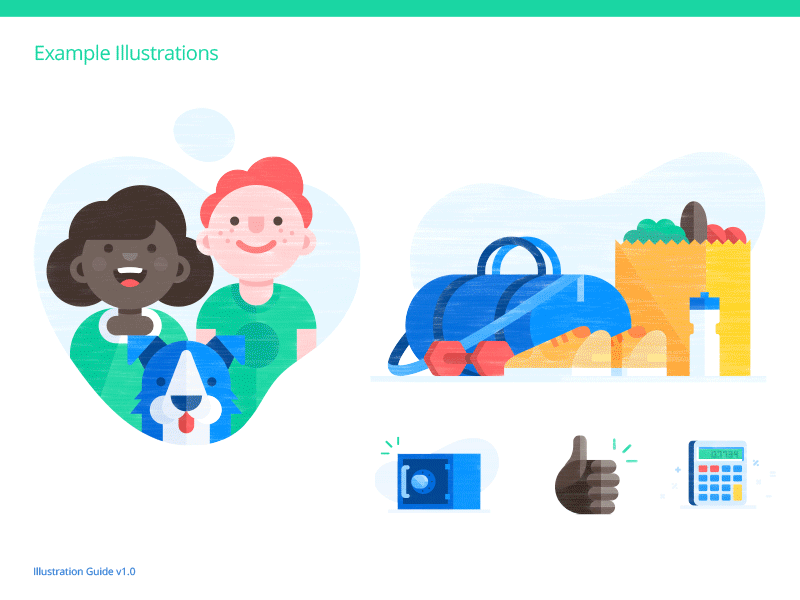 Credit Karma Illustration Guide document guide illustration people style