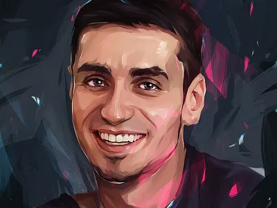 V.T. beauty cute digital face guy male man portrait ukraine