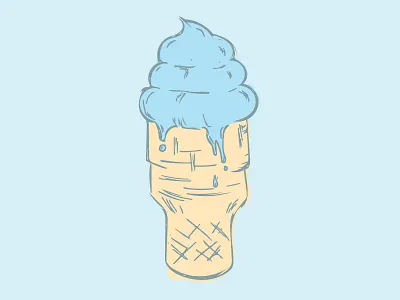 Ice Cream color palette design ice cream illustration pastels
