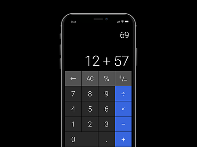 004 / Calculator 004 calculator dailyui iphonex