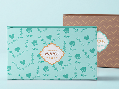 Confeitaria Neves brand cupcakes design identity logo packaging sweet