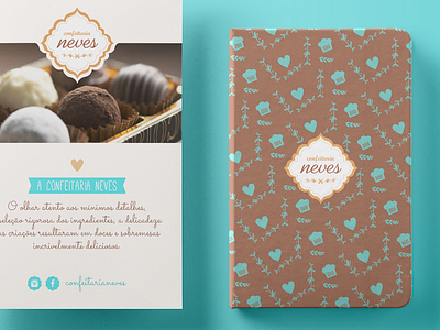 Confeitaria Neves | Stationery branding chocolate cupcakes design identity logo stationery