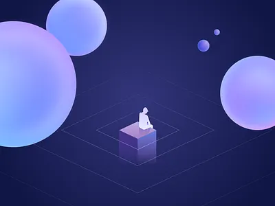 An illustration of sadness illustration loneliness lonely purple sadness solitude sorrow