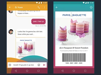 DailyUI #013, 045, 061 - DM, Info Card, Redeem Coupon daily ui direct messaging info card redeem coupon
