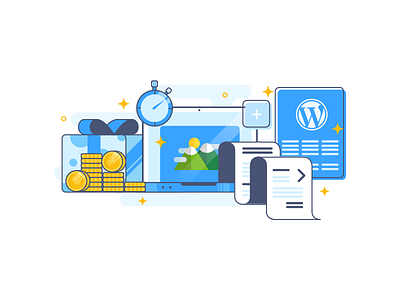 Homepage Iillustration design graphicdesign homepage hosting illustration script ui ux website wordpress