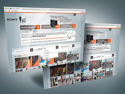 Web Page Design Sony Marathon clean web page contemporary web page geometric web page tehnology web design web page design
