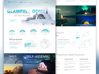 Fdomes design domes faq house iglo landingpage website