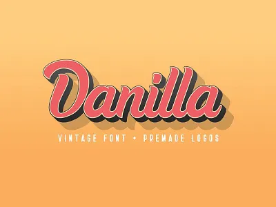 Danilla Font craft craftsupply creative creativemarket ideas lettering logo logotype type typography