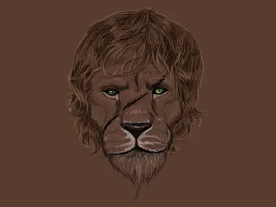 Scared Lion fantasy gamesofthrones got lion scar tyrion