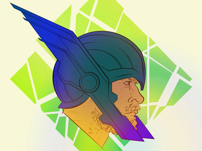 Thor Ragnarok Tribute adobe color illo illustrator ragnarok thor tribute vector