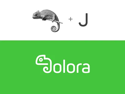 J + Chameleon brand branding chameleon animal concept idea creative smart font typography j letter letter lettering logo identity logotype wordmark reptile lizard tail nature unique clever