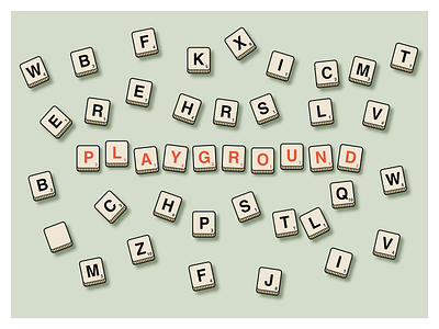 "Playground" / Wix Playoff: Take the Playground board competition dribbble flat playground playoffs scrabble wix design