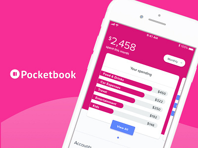 Pocketbook - Redesign australia finance personal finance manager pfm pocketbook startup