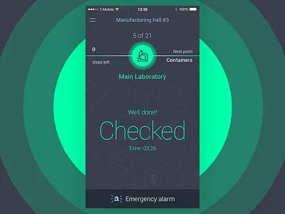 Security tracking app beacon mobile navigation tracking ui ux
