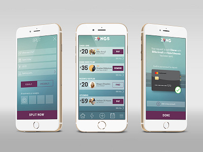 Zing app design design mobile design ui ui design user experience ux ux design