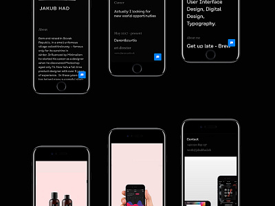 Jakub Had Web mobile version black had jakub jakubhad minimal new personal simple snake website white