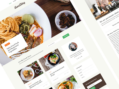 Lami - Recipe WordPress Theme clean lami modern recipe theme wordpress