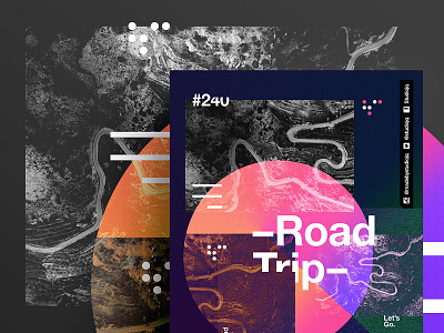 👁Made You Look👁 240 | –Road Trip– adventure color design love poster postereveryday roadtrip swiss typography