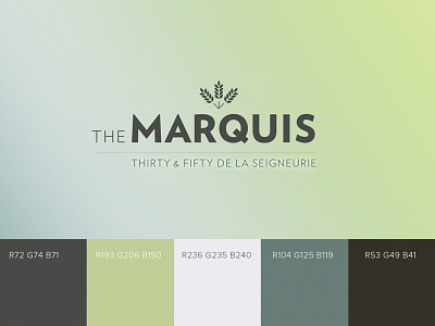 The Marquis branding graphic design logo