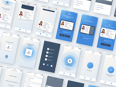 Identification App app card design id identification motion ui