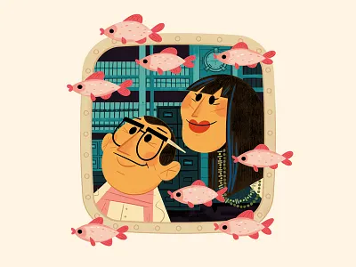 Views from the Belafonte - 2 andrew kolb illustration kids book kolbisneat picture book steve zissou the life aquatic wes anderson