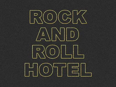 rocknroll aged graphic letters music outline rock rock n roll simple tee shirt venue