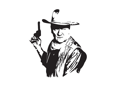 The Duke Illustration apparel black and white custom illustration