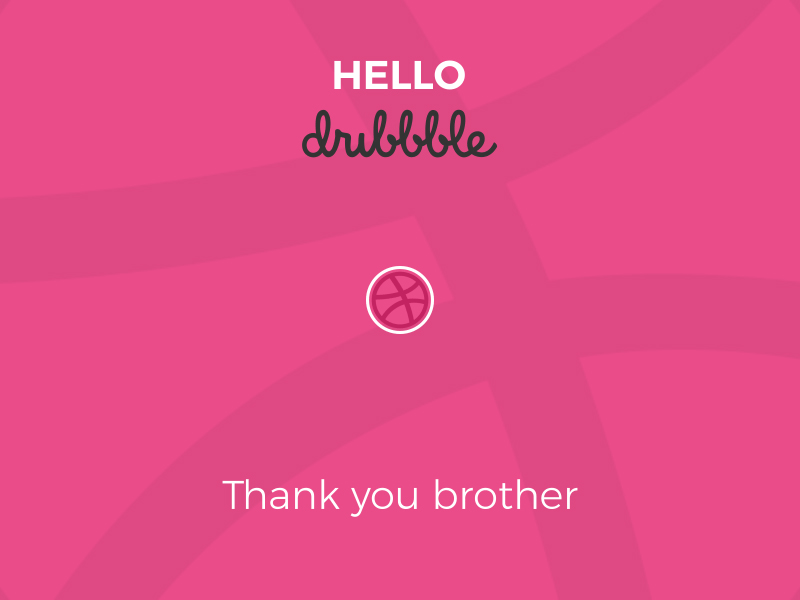 Hello, Dribbble! animation debut dribbble gif hello ux uxanimation