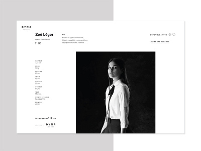 Dyna Model agency design graphic model ui ux web webdesign webflow