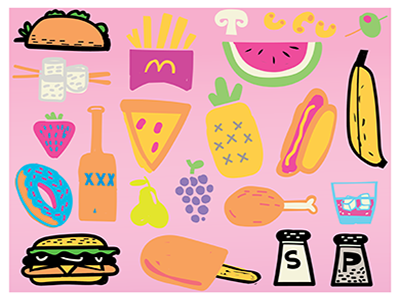 Foodie food illustration yum