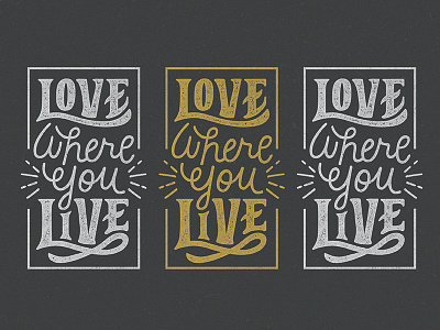 Love Where You Live hand lettering home lettering love texture