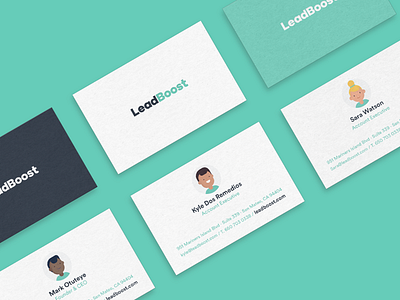 Leadboost Brand Identity // Characters Animations animation brand branding guidelines identity illustration logo typo ui