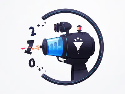 Transducing Shrink Ray Gun badge code coding data developers gun laser numbers raygun split transform zap