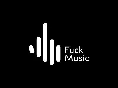 Day 20 - Music black dailylogochallange gesture hand logos middle finger music signal sound white