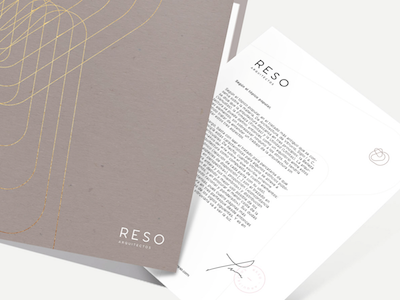 Reso brand branding design graphic identity logo logotype