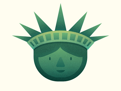 Liberty america green icon lady liberty new york statue sticker usa