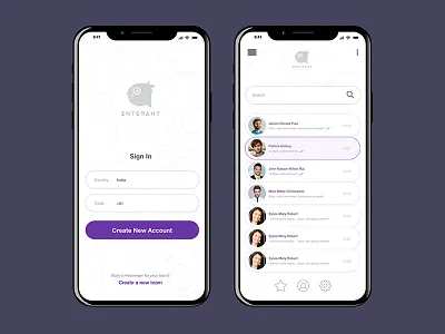 Chat Mobile App Design interface design mobile mobile app design mobile interface mobile ui ui login